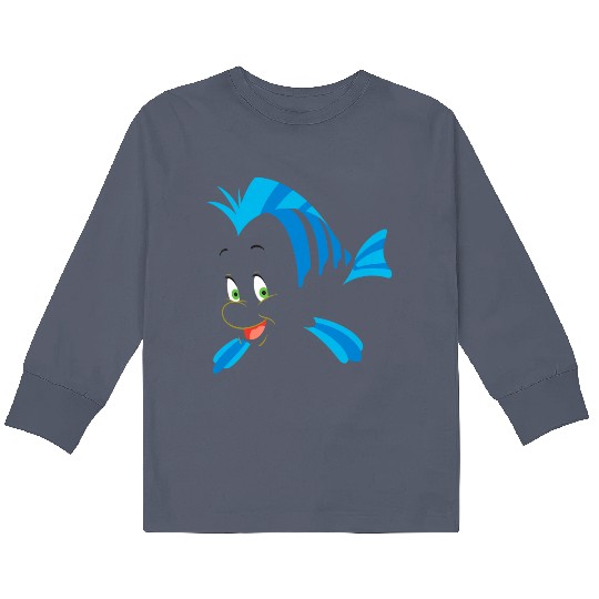 Discover Disney The Little Mermaid Flounder Costume Premi Kids Long Sleeve T-Shirts