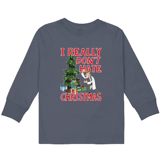 Discover Disney Phineas And Ferb DOOF Christmas Quote Kids Long Sleeve T-Shirts