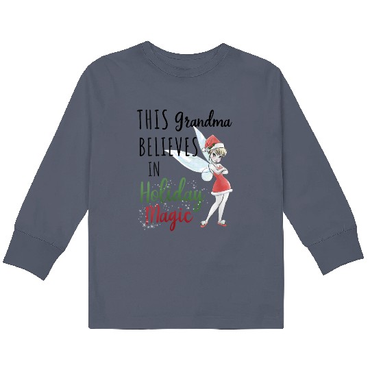 Discover Disney Peter Pan Christmas Tinker Bell Holiday M Kids Long Sleeve T-Shirts
