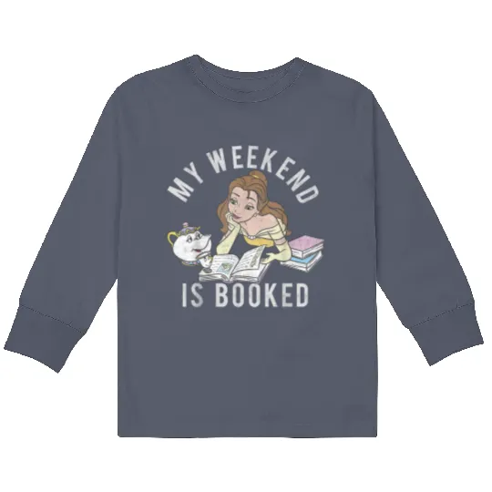 Disney Beauty And The Beast Belle My Weekend Is Kids Long Sleeve T-Shirts