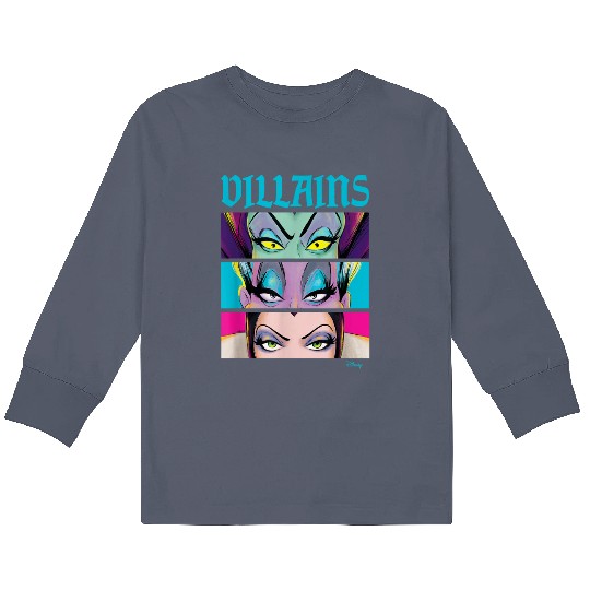Discover Disney Villain Villains Stacked Kids Long Sleeve T-Shirts