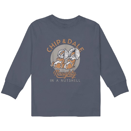 Discover Disney Chip n Dale Naughty in a Nutshell 6452 Kids Long Sleeve T-Shirts