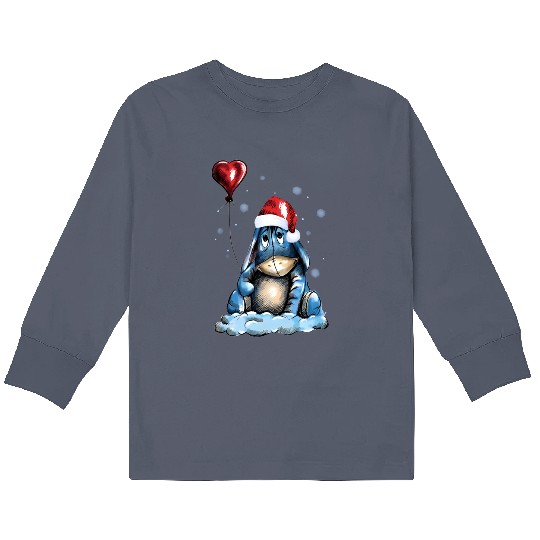 Christmas Winnie The Pooh Kids Long Sleeve T Shirts, Disney Christmas Vacation Kids Long Sleeve T Shirts, Eeyore Kids Long Sleeve T Shirts