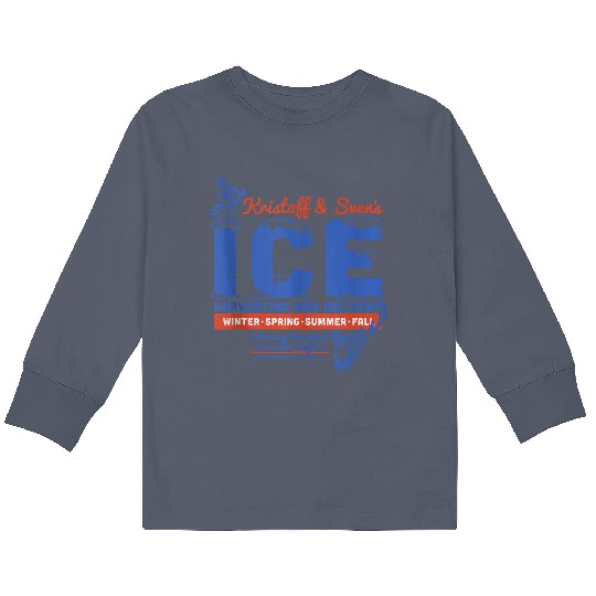 Discover Disney Frozen Kristoff Svens Ice Harvesting And Kids Long Sleeve T-Shirts