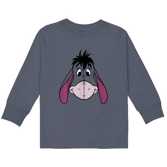 Disney Winnie The Pooh Eeyore Large Face Kids Long Sleeve T-Shirts