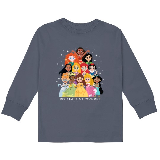 Discover Disney 100 Years of Wonder Classic Fit Princesse Kids Long Sleeve T-Shirts