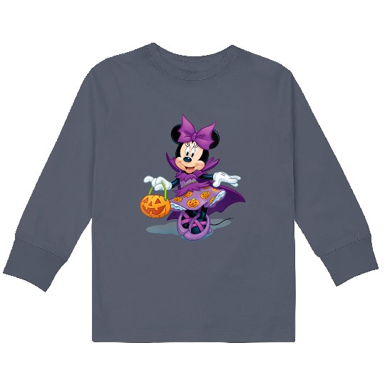 Discover Womens Disney Halloween Minnie Trick or Treat Kids Long Sleeve T-Shirts