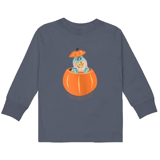 Disney Winnie the Pooh Eeyore in Pumpkin Hallowe Kids Long Sleeve T-Shirts