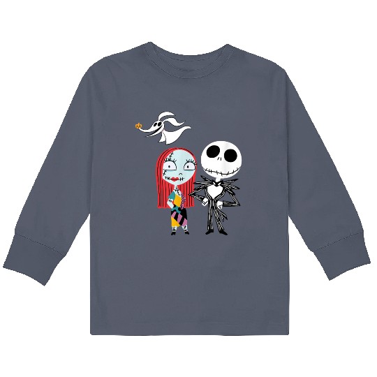 Discover Disney Nightmare Before Christmas Jack and Sally Kids Long Sleeve T-Shirts