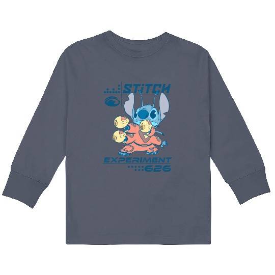Discover Disney Lilo & Stitch 626 Stitch Day Action Pose Kids Long Sleeve T Shirts