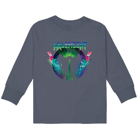 Discover Disney Villains Maleficent 90s Rock Band Neon 90 Kids Long Sleeve T-Shirts