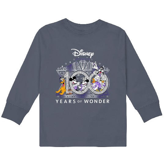 Discover Disney 100 YEARS of WONDER  Kids Long Sleeve T Shirts