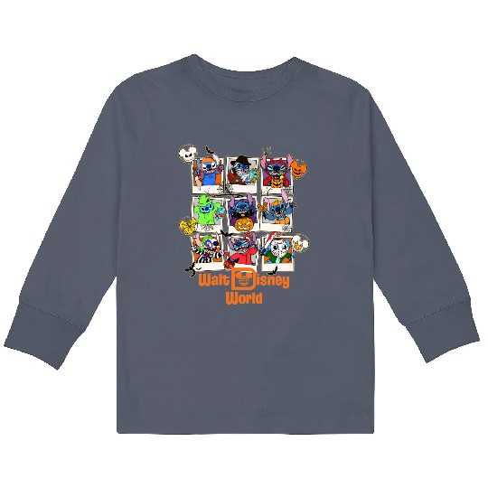 Stitch Halloween Kids Long Sleeve T Shirts, Disneyland Halloween Kids Long Sleeve T Shirts