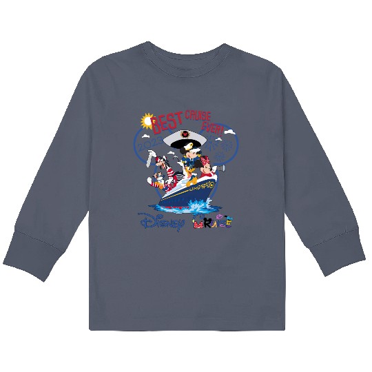 Disney Cruise Family Vacation 2023 Kids Long Sleeve T Shirts, Disney Cruise Group Kids Long Sleeve T Shirts