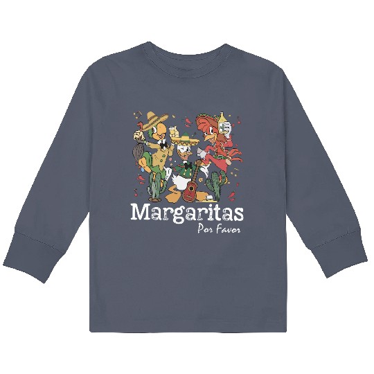 Disney Margaritas Por Favor Colors Kids Long Sleeve T Shirts, Margarita Kids Long Sleeve T Shirts