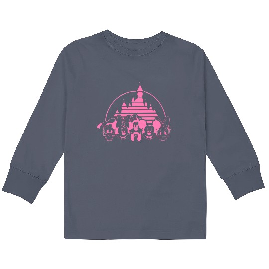 Discover Disney Castle Mickey Kids Long Sleeve T Shirts, Minnie Mouse Castle Kids Long Sleeve T Shirt