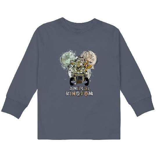 Animal Kingdom Safari Kids Long Sleeve T Shirts, Disney Safari Kids Long Sleeve T Shirts