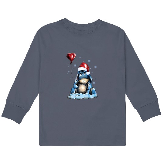 Christmas Winnie The Pooh Kids Long Sleeve T Shirts, Disney Christmas Vacation Kids Long Sleeve T Shirts, Eeyore Kids Long Sleeve T Shirts