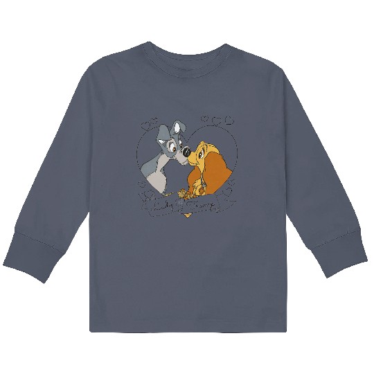 Disney Lady And The Tramp Kids Long Sleeve T Shirts, Disney Couple Kids Long Sleeve T Shirts , Animal Kingdom Kids Long Sleeve T Shirts, Disney Kids Long Sleeve T Shirts, Disney World Kids Long Sleeve T Shirts, Magic Kingdom Kids Long Sleeve T Shirts