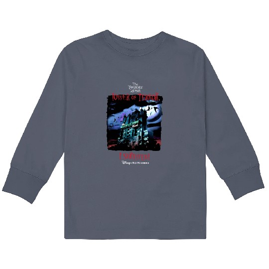 Tower of Terror I Survived!  Kids Long Sleeve T Shirts, The Twilight Zone Kids Long Sleeve T Shirts, Disney Kids Long Sleeve T Shirts