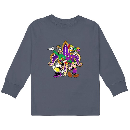 Disney Family Mardi Gras Kids Long Sleeve T Shirts, Funny Saints New Orleans Kids Long Sleeve T Shirts