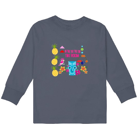 In the Tiki room - Enchanted Tiki Room Disney World - Kids Long Sleeve T Shirts