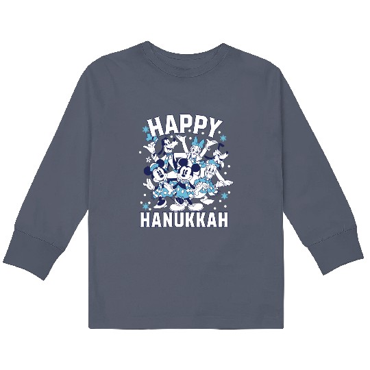 Disney Happy Hanukkah from Mickey Mouse and Friends Kids Long Sleeve T Shirts
