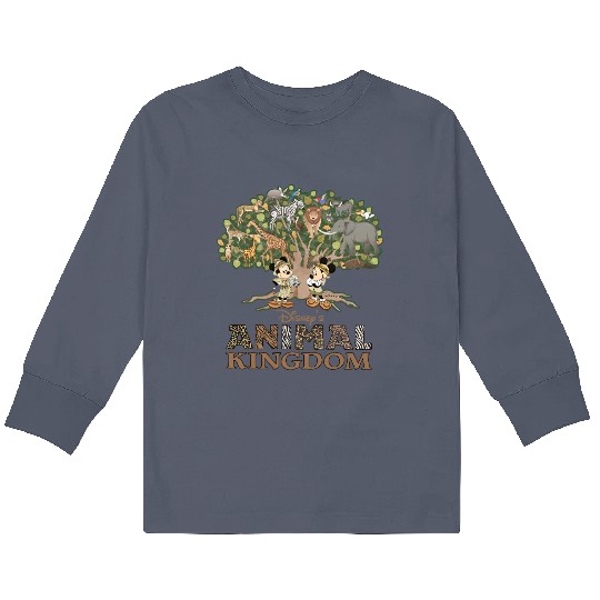 Disney's Animal Kingdom Kids Long Sleeve T Shirts, Mickey Minniet