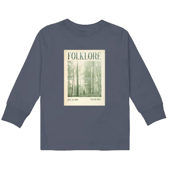 Discover Folklore Poster, Taylor Print Merch,Taylor Albums Wall Kids Long Sleeve T Shirts