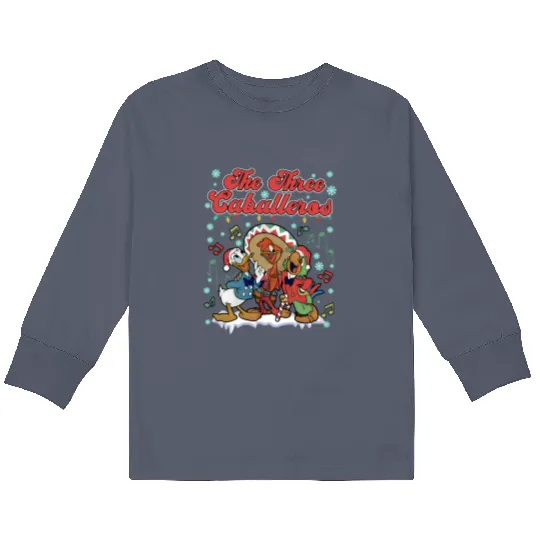 Disney The Three Caballeros Kids Long Sleeve T Shirts,Three Caballeros Christmas