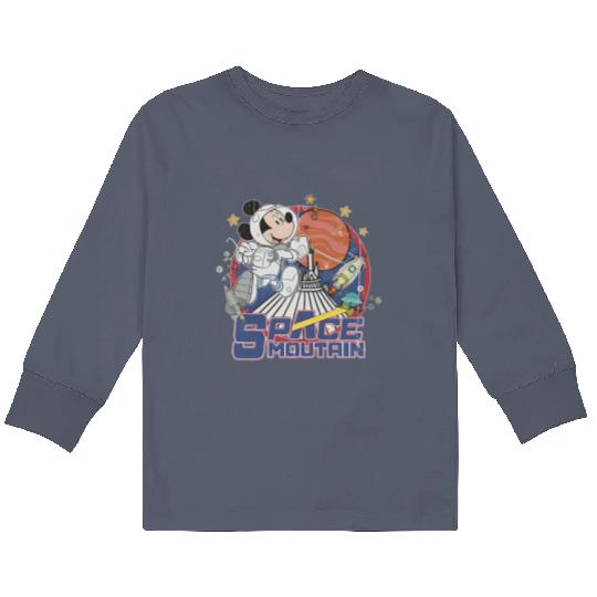 Vintage Space Mountain Kids Long Sleeve T Shirts, Mickey Astronaut Kids Long Sleeve T Shirts, Disneyland Kids Long Sleeve T Shirts, Family Kids Long Sleeve T Shirts
