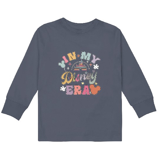 In My Disney Era  Kids Long Sleeve T Shirts, Disney Trip, Colorful Vacay Kids Long Sleeve T Shirts, Disney Aesthetic Kids Long Sleeve T Shirts