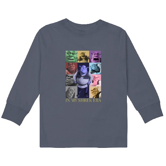 Discover In My Shrek Era, Shrek Eras Tour Kids Long Sleeve T Shirts
