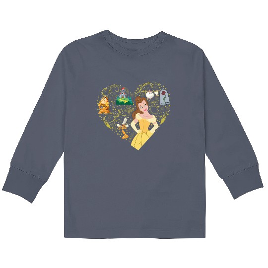 Disney Princess Belle Beauty and the Beast Kids Long Sleeve T Shirts