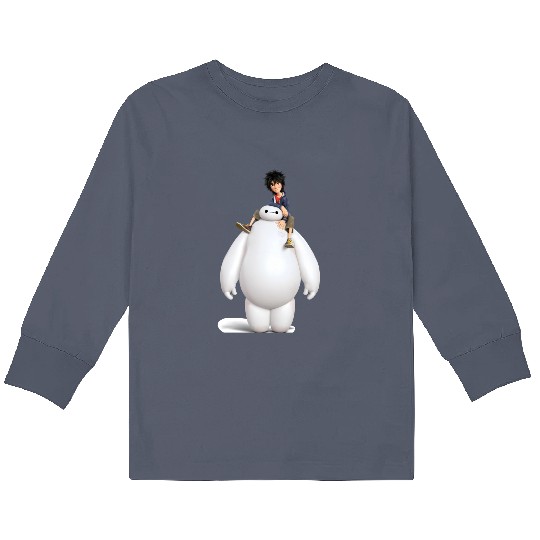 Disney Big Hero 6 Baymax Hero Robot Kids Long Sleeve T Shirts