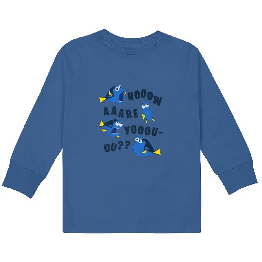 Finding Dory How Are You Kids Long Sleeve T Shirts, Disney Funny Kids Long Sleeve T Shirts, Disneyworld Party