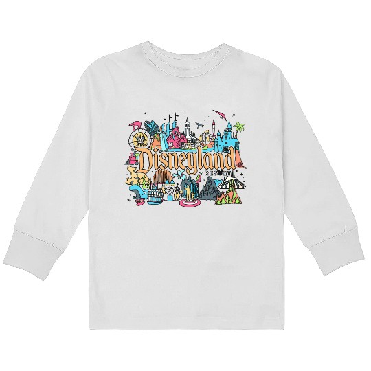 Vintage Disneyland Resort Kids Long Sleeve T Shirts