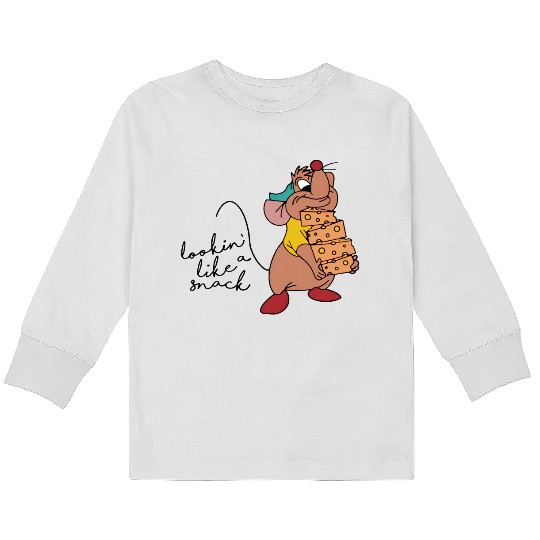 Disney Cinde Princess Funny Gus Lookin' Like A Snack Kids Long Sleeve T Shirts, Magic Kingdom WDW Unisex Kids Long Sleeve T Shirts