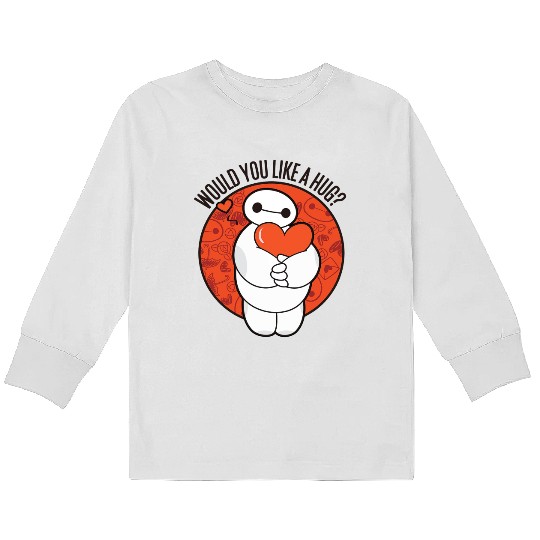 Disney Big Hero 6 Baymax Hug Graphic Kids Long Sleeve T Shirts