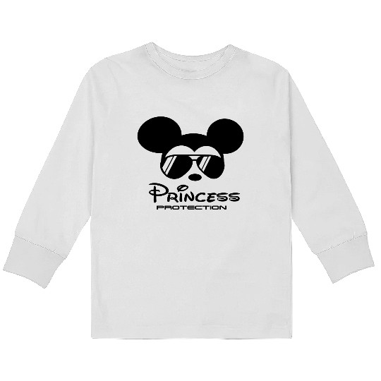Princess Protection Kids Long Sleeve T Shirts, Disney Princess Security Kids Long Sleeve T Shirts, Disney Dad Kids Long Sleeve T Shirts, Mickey Mouse Kids Long Sleeve T Shirts