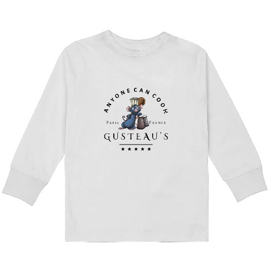 Ratatouille Kids Long Sleeve T Shirts, Disney Remy Kids Long Sleeve T Shirts, Disney Ratatouille Kids Long Sleeve T Shirts, Anyone Can Cook Kids Long Sleeve T Shirts