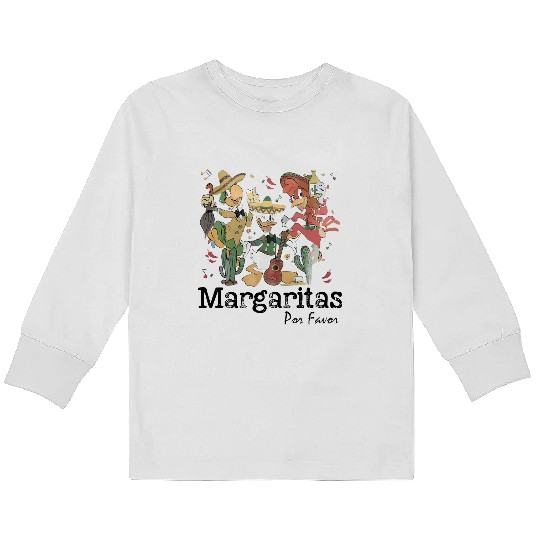Vintage Disney Kids Long Sleeve T Shirts, Disney Margarita Kids Long Sleeve T Shirts, Disney Epcot
