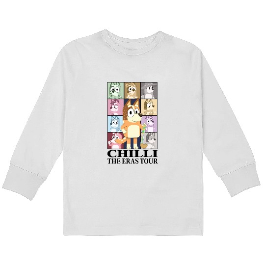Discover Chilli Heeler The Eras Tour Kids Long Sleeve T Shirts