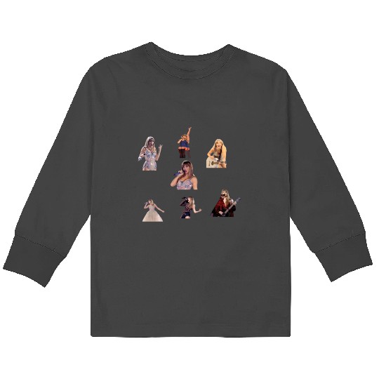 Discover s swift eras tour packs Kids Long Sleeve T-Shirts