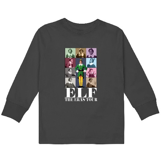Discover Buddy Elf Christmas The Eras Tour Kids Long Sleeve T-Shirts