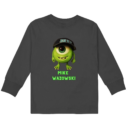 Disney-Parks Monsters Inc Mike Wazowski Kids Long Sleeve T-Shirts