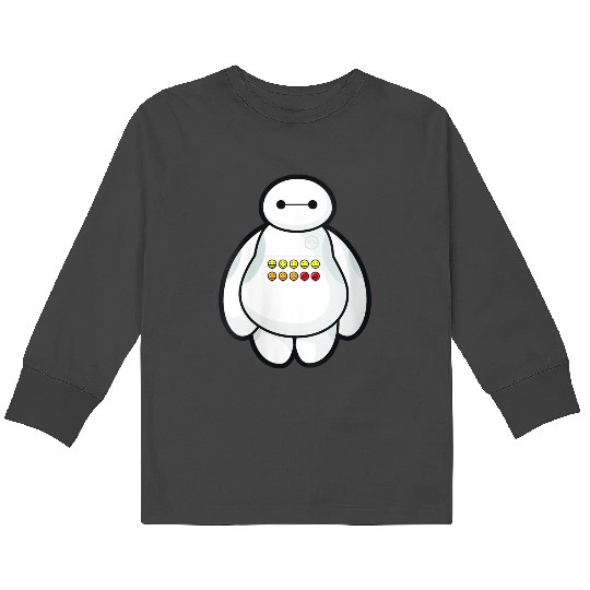 disneys Big Hero 6 Baymax Displaying Different Levels Of Pain Kids Long Sleeve T-Shirts