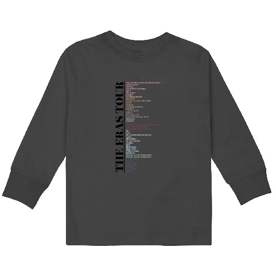 eras tour UPDATED SETLIST Journal Kids Long Sleeve T-Shirts