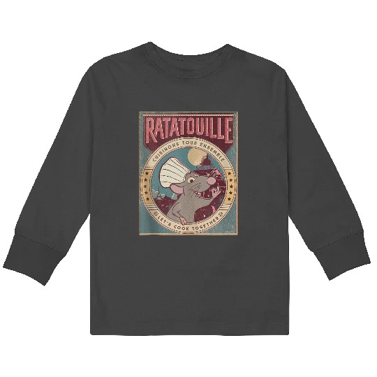 disneys And Pixars Ratatouille Chef Remy Lets Cook Together Kids Long Sleeve T-Shirts