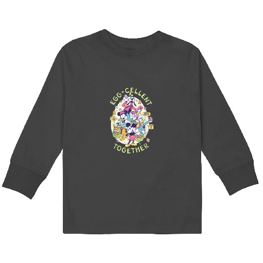 Disney Mickey Mouse And Pals Easter Egg Cellent Kids Long Sleeve T-Shirts